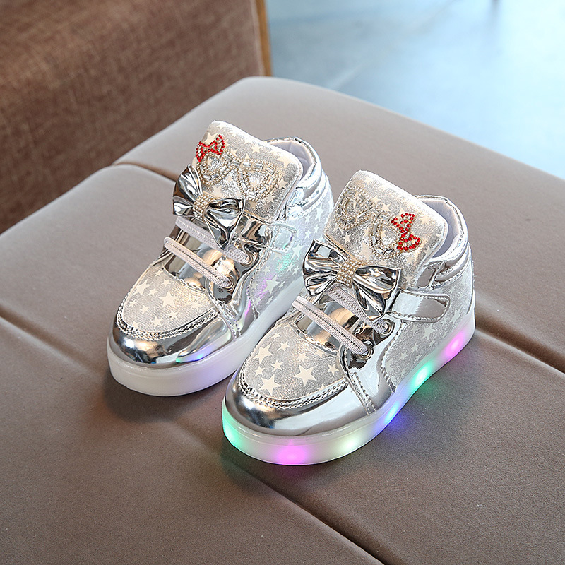 Conyson High Quality Lead The Industry Wholesale Price Kids Shoe Rack Children's Luminous Casual Shoes Flash Light Kids Shoes