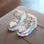Conyson High Quality Lead The Industry Wholesale Price Kids Shoe Rack Children's Luminous Casual Shoes Flash Light Kids Shoes