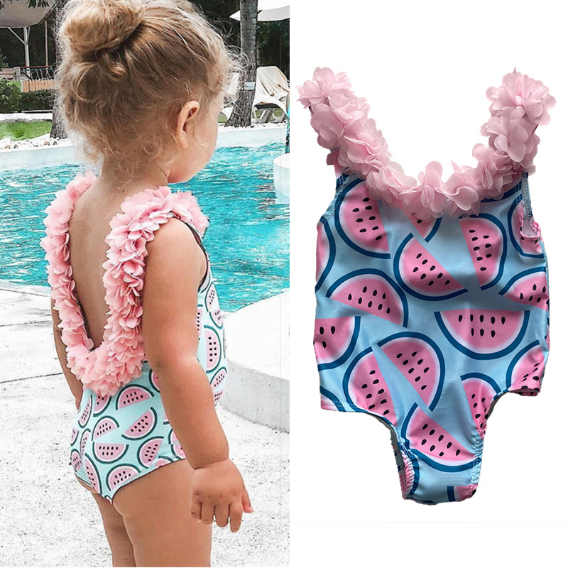 Conyson Hot Beach Baby Girls Ruffles One Piece Swimsuit Newborn Toddler Swimming Bathing Suit Children Backless Beach Swimwear