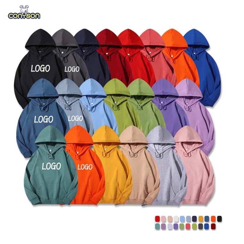 Conyson Spring Customized Kids Girls Solid Coat Design Clothing High Quality Long Sleeve Children's Boys Clothes Hoodies