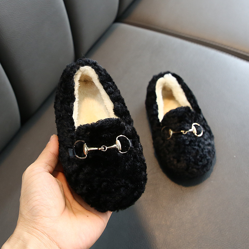 Conyson Baby Winter Slippers Children Boys Girls Cute Cartoon Rabbit Slipper Kids Indoor Fur Warm Shoes Child Home Floor Shoes
