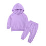 Conyson custom logo high quality children clothes set kids hoodies tracksuit french terry spring kids joggers clothing sets