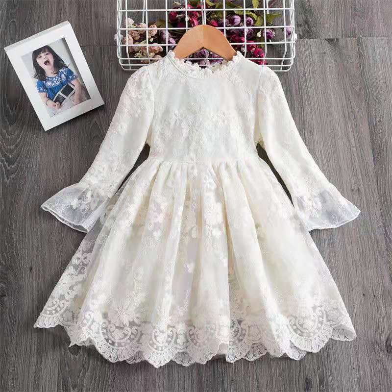 Hot Casual Baby Dress Girl Latest Summer Designs Girls Lace Baby Dress Birthday Party Girls Frock