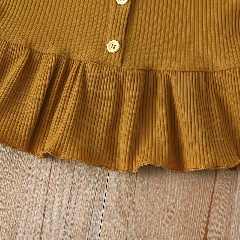 Conyson 0-3Y Summer Fashion Infant Girls Clothes Knit Sleeveless Top Flower Shorts Two Pieces Baby Girls Outdoor Outfits