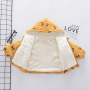 Factory Supply Warm And Soft Hooded Zipper Kid Cartoon Coat Kids Girls Jacket Children Winter clothing
