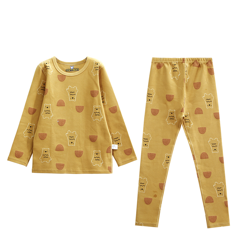 Conyson Hot Sale Winter Long Sleeve Kids Animals Tales Printing Boys 2Pcs Child Sleepwear Set Pajamas for Boys