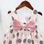 Baby Girl Summer Clothes Polka Dot Printed Sleeveless Tops Big Bow Pure Color Shorts Girls Outfits Girls Bow Knot Two Piece Set