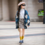 Conyson wholesale rts korea kids fashion children sweater clothes embroidery letter Girl Long Sleeve Autumn Winter clothing Coat