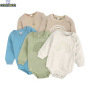 Conyson Wholesale Spring Autumn baby clothes Unisex Cotton Button Long Sleeve Bodysuit Premium Baby Romper For toddler