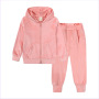 Conyson Wholesale Nonsexual Custom Kids Outdoor Stationaery Hooded Top And Pants Set French Baby Sweatshirt School Art Kids Sets