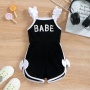 Conyson korea Fashion cotton Summer children Fruits tshirt square shorts boy girls wear clothes