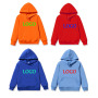 Conyson Wholesale Customize Logo Crew Neck Sweatshirts Kids Pullover Toddler Boys and Girls Unisex Blank Kids Clothes Hoodies
