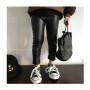 Conyson Hot Kids Clothes Velvet Leggings Pencil Pants Children Warm Trousers Faux PU Leather Legging Slim Leather Pants