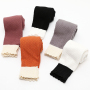 Wholesale Full Length Solid Color Plain Dyed Children Pantyhose Kids Tights Baby Soft Cotton Girls Leggings