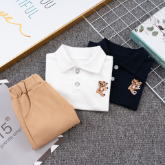 Conyson Summer Newborn Bulk Fashion Little Boy Clothing Suits 1-3 Years Blouse Shorts 2 Pieces Children's Boy Clothing Sets