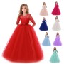 Conyson Hot Fashion Elegant Lace Clothes New Design Princess Party Pageant Long Gown For Wedding Evening Clothing Girls Dress