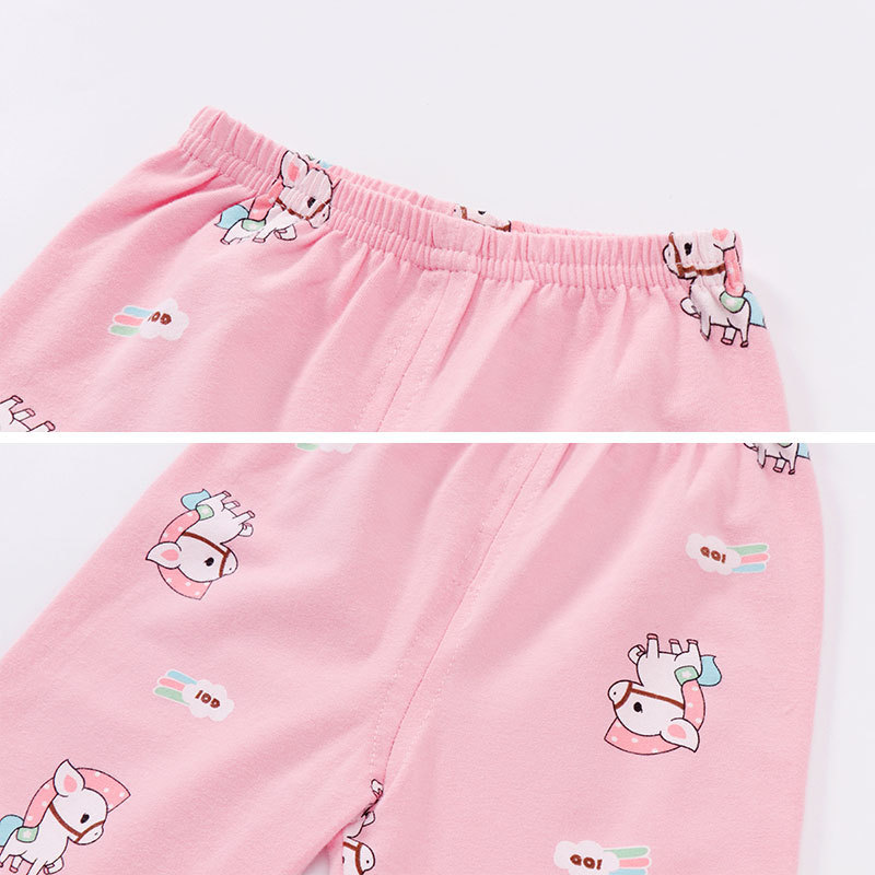 Factory Direct Sales Knitted Kid Cotton Pajamas Sleepwear Children Pajamas Set