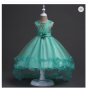 Conyson High Quality Elegant Party Evening Dress Princess Mesh Wedding Christening Gowns for Little Girls