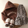 Conyson 2021 Wholesale kids fleece baby hoodie custom logo plain thick baby boy girl clothes sweatshirts boys hoodies
