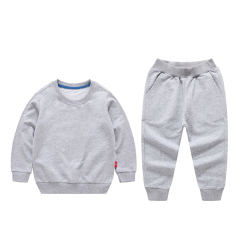 Custom Made Logo Kids Boutique Tracksuits Kids Boys 2pcs toddler jogger Clothing Set