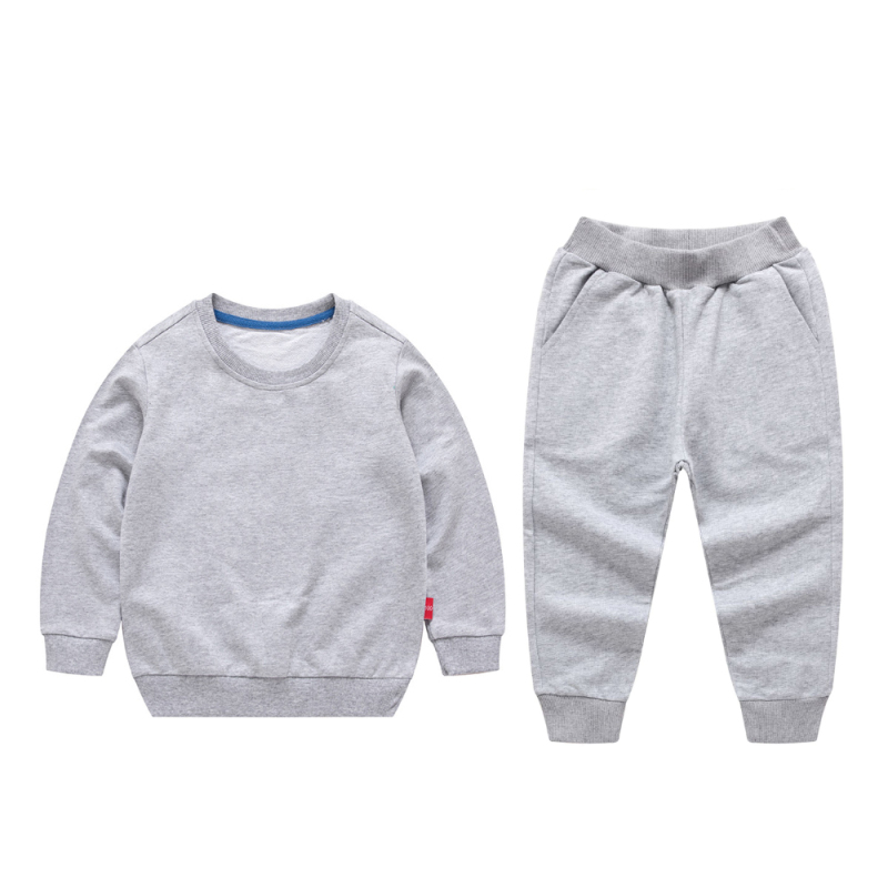 Custom Made Logo Kids Boutique Tracksuits Kids Boys 2pcs toddler jogger Clothing Set