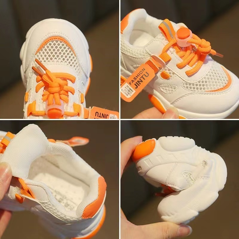 Conyson New Style Summer Mesh Breathable Soft Walking Style Low Top Designer Size 21-30 Kids Shoes Boys Girls Casual Shoes