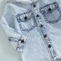 Conyson Spring Kids Girls Casual Denim Coat Casual Clothes Long Sleeve Button Hoodies Children Boys Patchwork Jacket