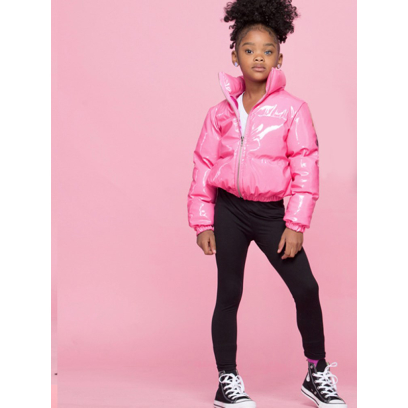 Conyson fall winter fashion Girls boys cute warm children jacket Bubble Puffer Down Coats Short Cotton Padded shiny kid's jacket