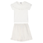 Factory Customization O-Neck Short Sleeve Woven Girls Summer Baby Clothing Cotton Kids Pajamas Sets