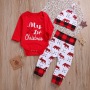 wholesale 3-pieces Merry Christmas Cotton Baby sets girl boys clothes Romper Autumn Winter baby Clothes