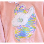 Conyson Custom Two Piece Outfits Top + Pearl Bead Denim Pants Cute Baby Girl Clothes Kids Casual Wear Girls Clothing Sets