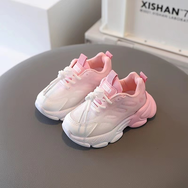 Conyson 2023 Summer Breathable Light Boys Girls Fashion Sneakers Kids' Cheap Solid Color Soft Bottom School Sport Casual Shoes