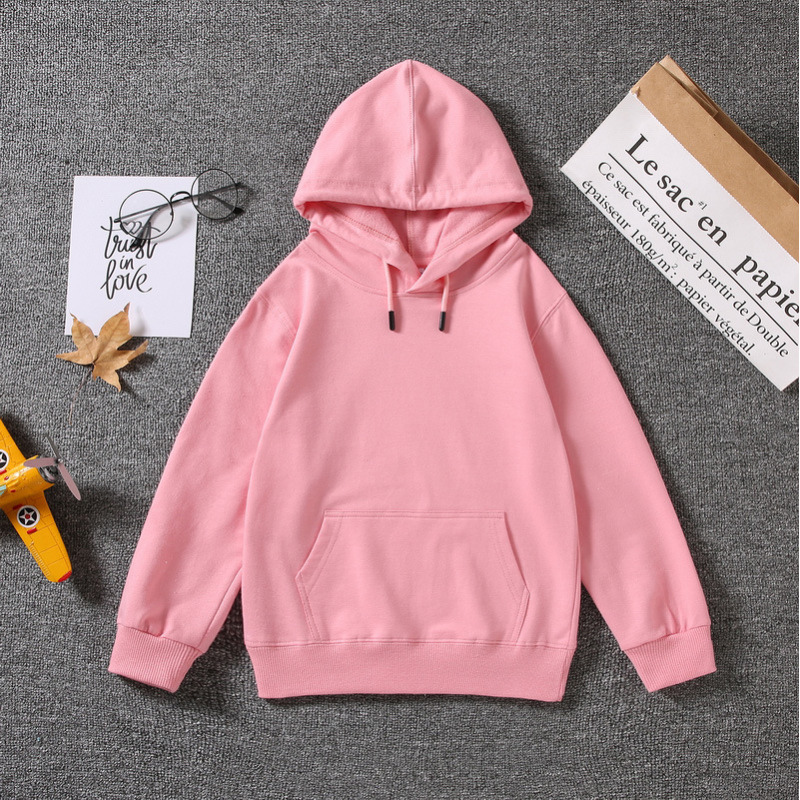 High Quality Wholesale Custom Sweatshirts Knitted Kids Pullover Hoodies Blank
