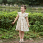 New Conyson High Quality Cotton Kids Summer Casual Party Pinafore Ruffle Shoulder Floral Girls' Dresses 1-9 years