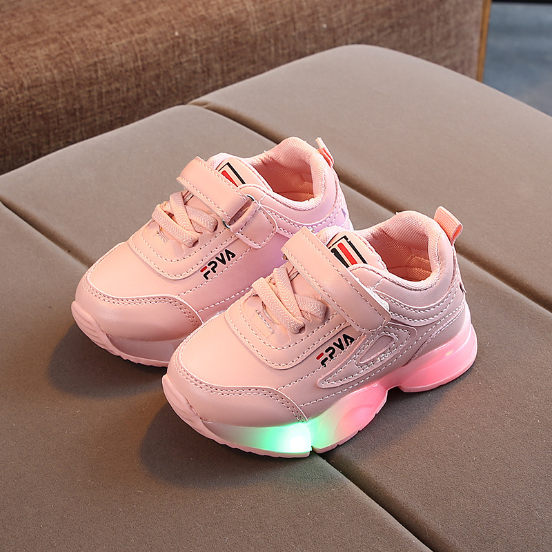 Conyson Children LED Sneakers With Light Up sole Baby Led Luminous Shoes for Girls Glowing Lighted Shoes for Kids Boys tenis