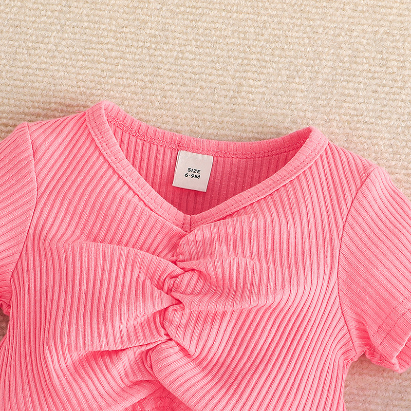 Conyson Summer Princess Wholesale Summer New Design Fancy Top Skirt Two Piece Sweat Puff Birthday 0-3y Kids Girls Party Dresses