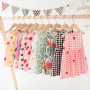 Puff Sleeve Children Summer Baby Frock Dress Smocked Clothing Sets Baby Dresses Girls Smocked Dress Hand Made Embroidery