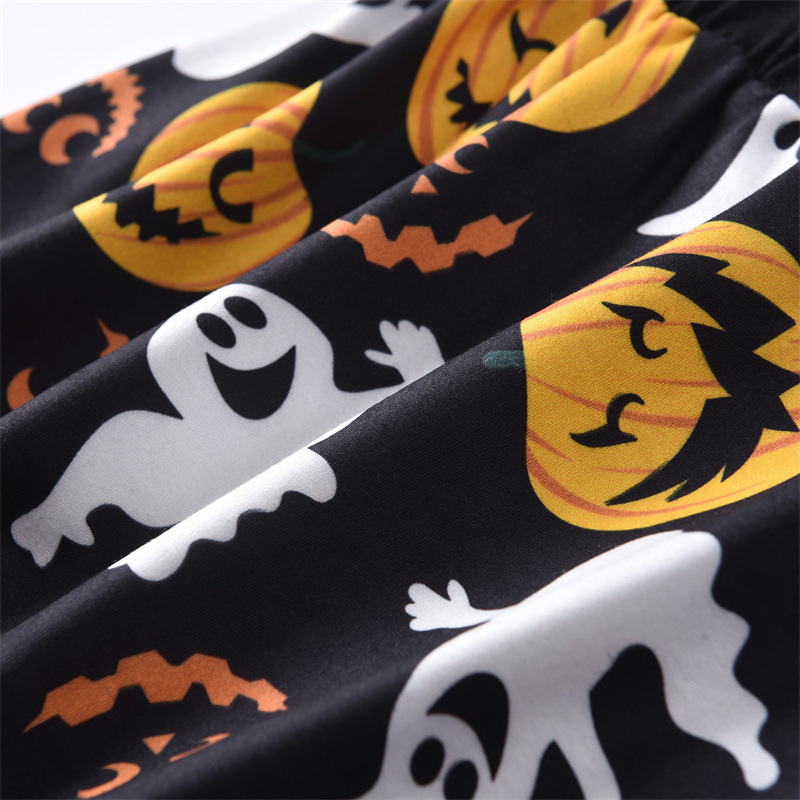 Conyson rts high quality toddler Kids halloween boutique fashion children print clothes baby Children's boy wear Clothing Sets