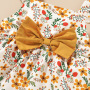 Factory Price Baby Girls Clothing Sets Cute Bowknot Baby Clothing Three-piece Sets Summer Baby Girl Clothes