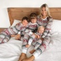 New Christmas Pajamas Set Mommy and Me Elk Print Family Suits Father Mother Kids Homewear Xmas Sleepwear Clothes