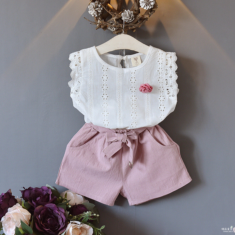 Feiming Industrial New Arrival Summer Children Clothes Fashion Girls Summer Clothing Set