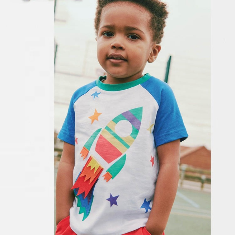 Conyson Summer Casual Cotton Cartoon Printing Clothing Top+Shorts T-shirts Sets 1-7Y Kids Boy Short Sleeve Outfits Suits