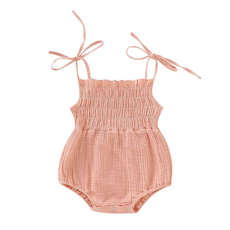 Romper Soft Sleeveless Strap Toddler Jumpsuit Overalls Lovely Cotton Summer Clothing Sleeveless Strap Baby Girl Romper
