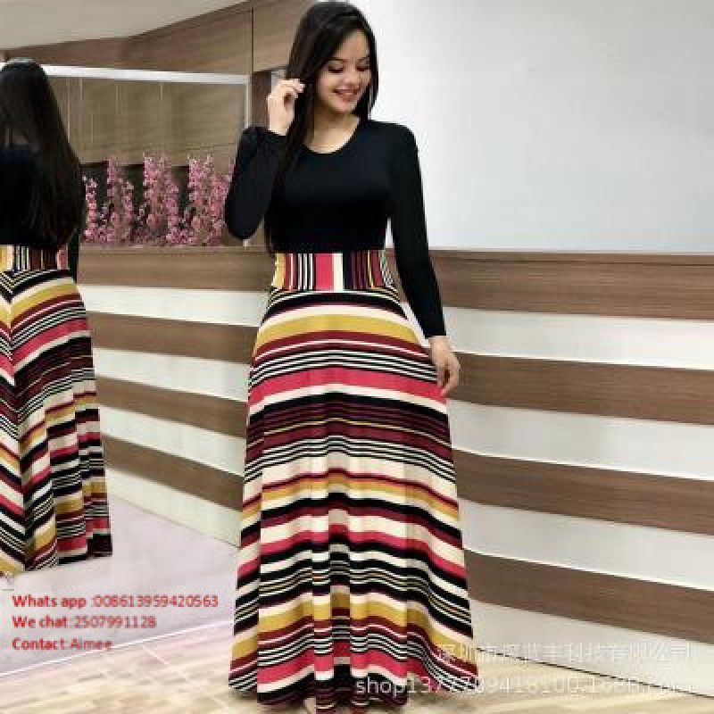 Conyson Spring Women Elegant Dresses Female Fashion Long Sleeve Floral Print Long Maxi Dress Ladies Casual Flower Vestido