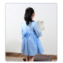 New fashion high quality cotton smocked flowergirl dresses for party
