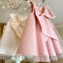 Girls Dress Skirt Big Bow Girl Full Moon Birthday Holiday Dress Korean Girl Dress