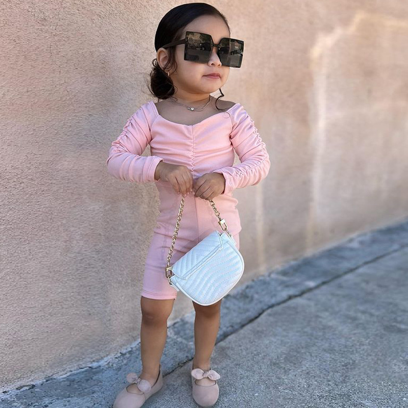 Conyson New Hot Fashion Kids Clothes Boutique Summer Bodysuits Kids Casual Custom Baby Girls Sleeveless One Piece Solid Jumpsuit