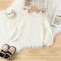 Conyson Children Girls Lace Pullover Jeans Pants 2 Piece Clothing Outfits Casual Designer Top Flower Pant Girl Clothes Sets