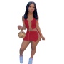 Women Vest Miniskirt Two Piece Summer Suit Solid Color Metal Chain Party Club Dress Casual Fashion Sets