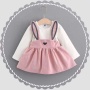 Conyson Wholesale Girls Autumn Dress Children Dress cartoon Fashion Style cotton Baby Toddler Casual Long Sleeve Girl Dress